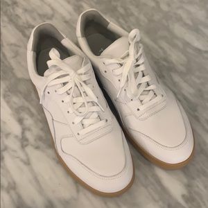 The Court Leather Sneaker in White from Everlane